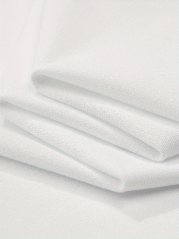 Débardeur en Coton Motivationnel pour Hommes "Ne Jamais Abandonner" - Chemise d'Été Respirante sans Manches pour Fitness et Tenue Décontractée, Blanc avec Lettrage Noir, Col Rond, Lavable en Machine, Vêtement Motivationnel | Design Motivationnel | Débardeur à Enfiler