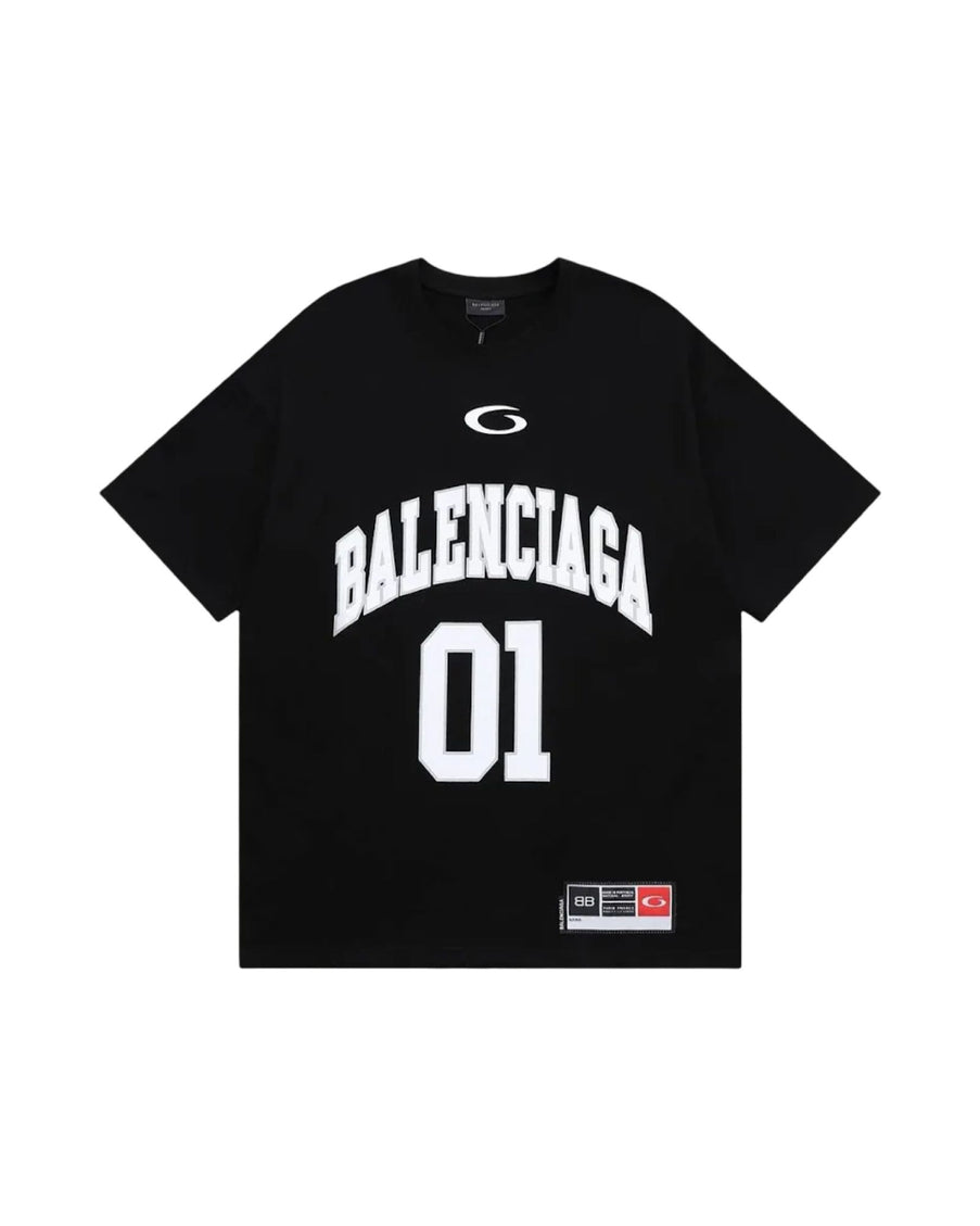 MEN'S BASKETBALL SERIES - OVERSIZED T-SHIRT IN BLACK
