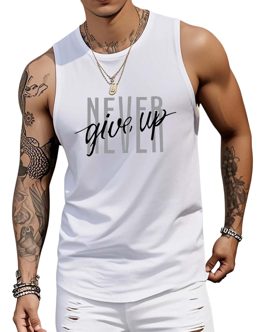 NEVER GIVE UP MEN'S T-SHIRT