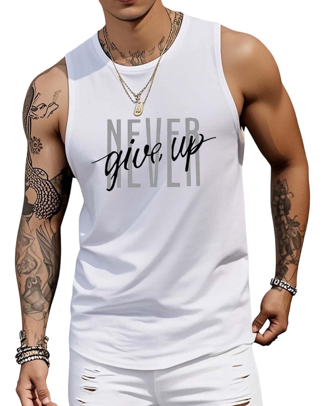 NEVER GIVE UP MEN'S T-SHIRT