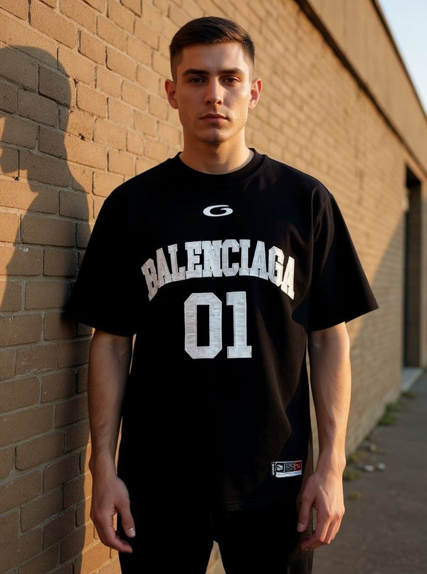 Men's Basketball Series - Oversized T-shirt in Black