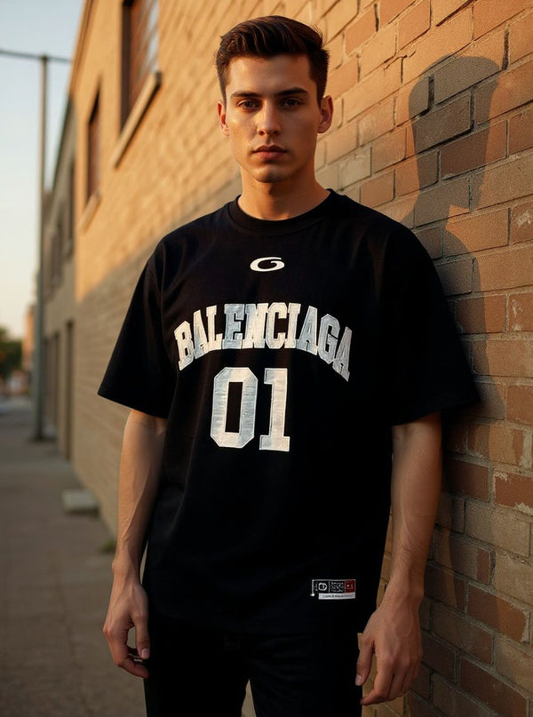 Men's Basketball Series - Oversized T-shirt in Black